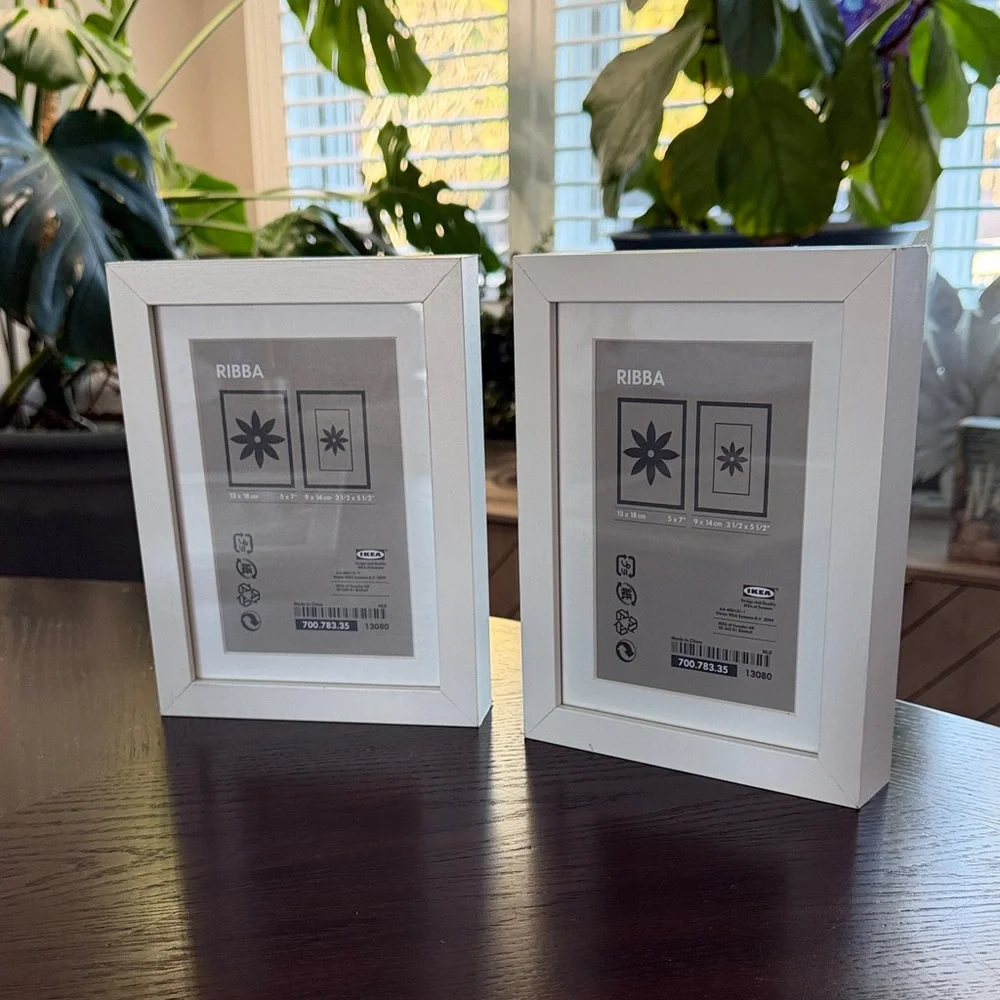 IKEA White Picture Frame Collection - Set of 5